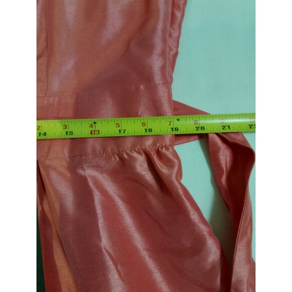 Jessica Howard Sleeveless Pink Satin Wrap Dress Belt Colorblock Hemline size 18 - Picture 15 of 16